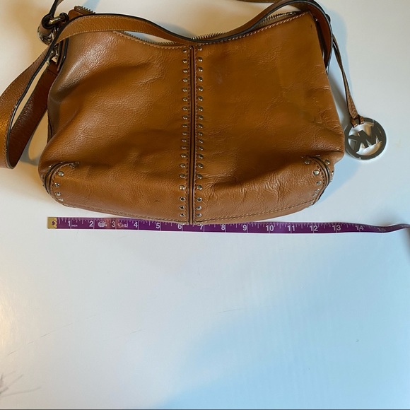 Michael Kors Leather Crossbody Satchel - Picture 12 of 14